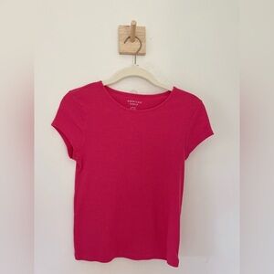 Hot Pink Fitted tee from American Eagle